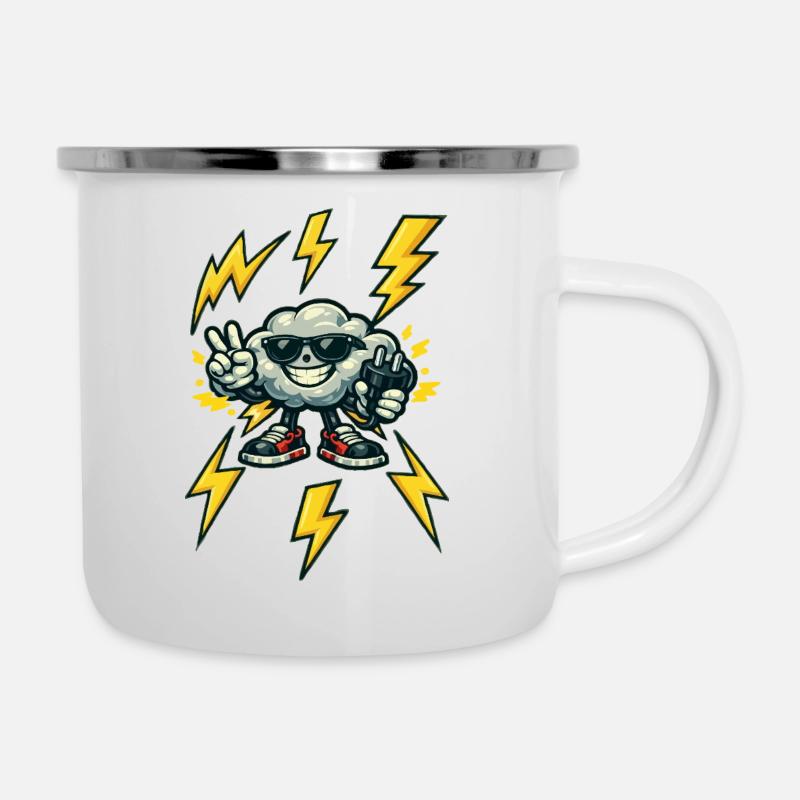 Dondercloud Rockster - Camper Mug - white