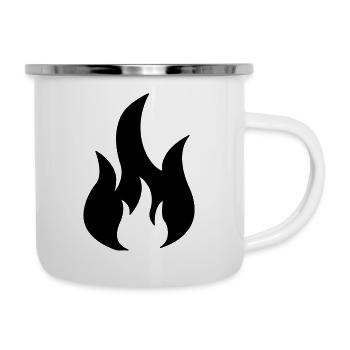 fire - Emaille-Tasse - Weiß - Rechts
