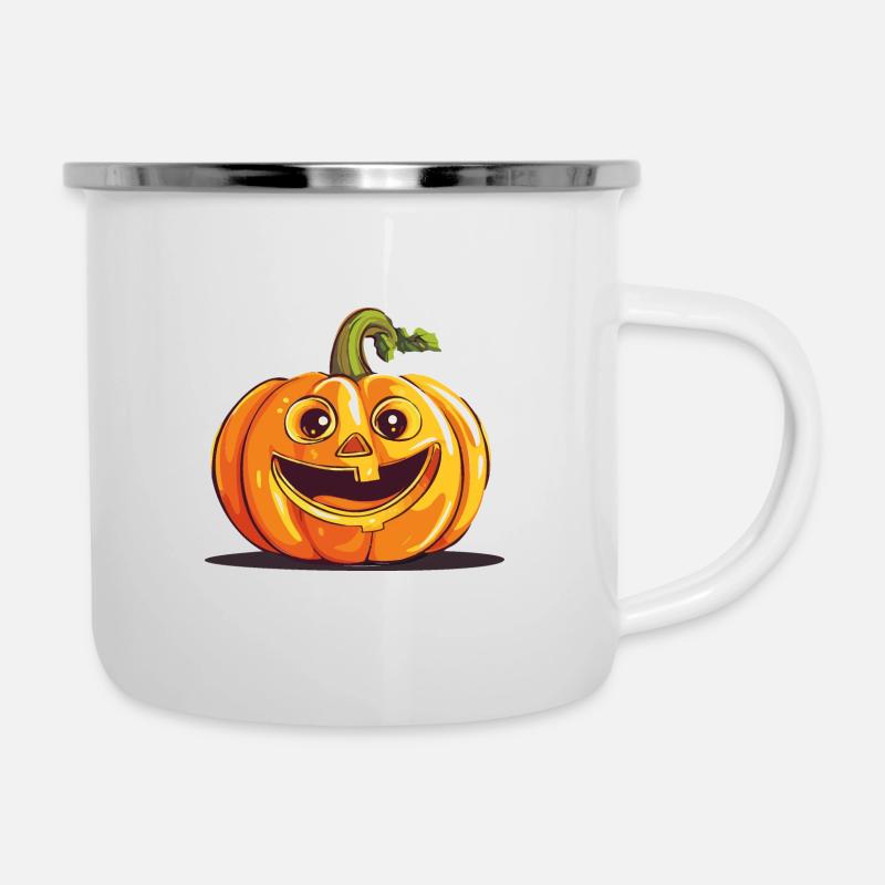 Cute Halloween Pumpkin Pumpkin - Camper Mug - white