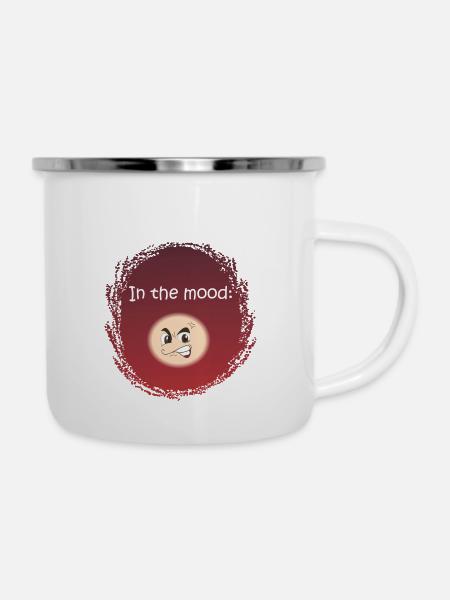 In the mood - ANGRY - - Emaille-Tasse - Weiß