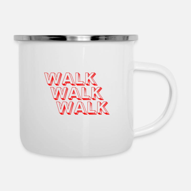 Walk walk walk - Rando - Parkour - Tasse émaillée - blanc