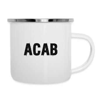 Acab 1312 - Emaille-Tasse - Weiß - Rechts