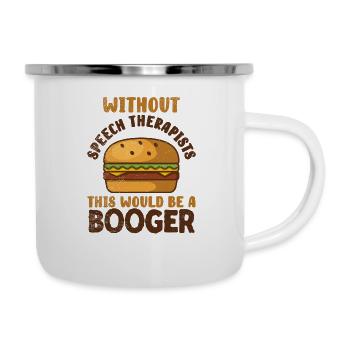 Speech Pathologist Words Speech Language Pathology - Camper Mug - white - Right