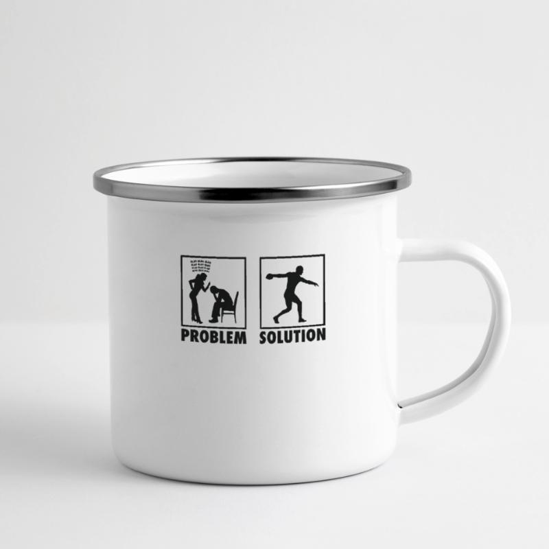 Discus Throw Discus Thrower Statement Problem Camper Mug