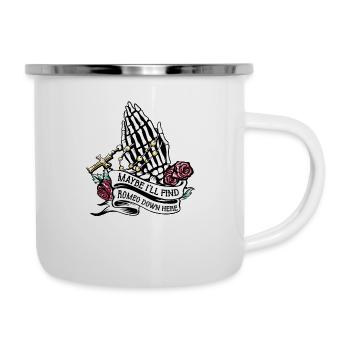 Romeo Gothic Bones Skeleton Roses Death Grave - Camper Mug - white - Right