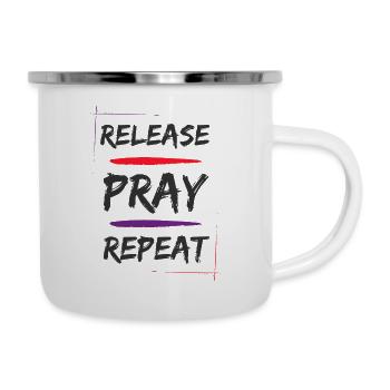 Release Pray Repeat - Camper Mug - white - Right