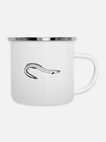Aal - Emaille-Tasse - Weiß