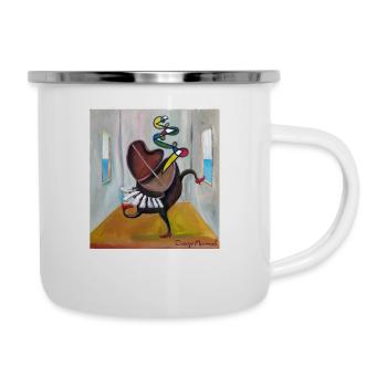 Piano dance - Camper Mug - white - Right