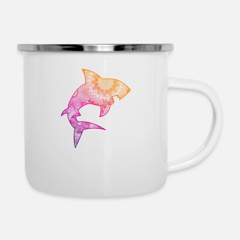 Shark, shark - Camper Mug - white