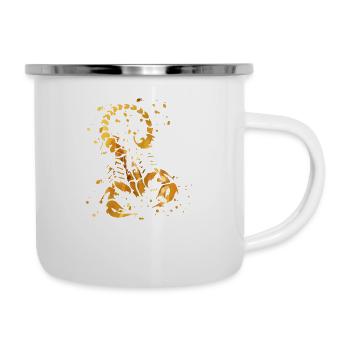 Scorpion - Tasse émaillée - blanc - Droite