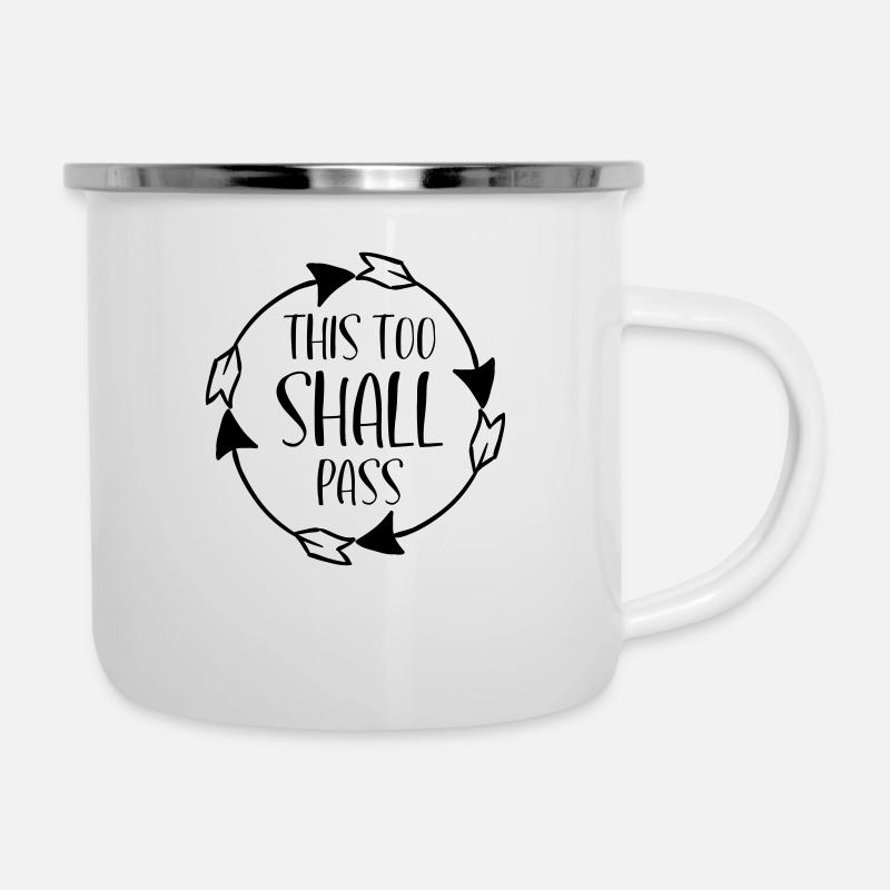 This To Shall Pass CIRCLE - Camper Mug - white