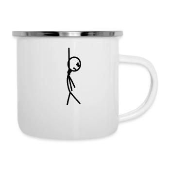 Stick figure gallows design Depri trend gift - Camper Mug - white - Right