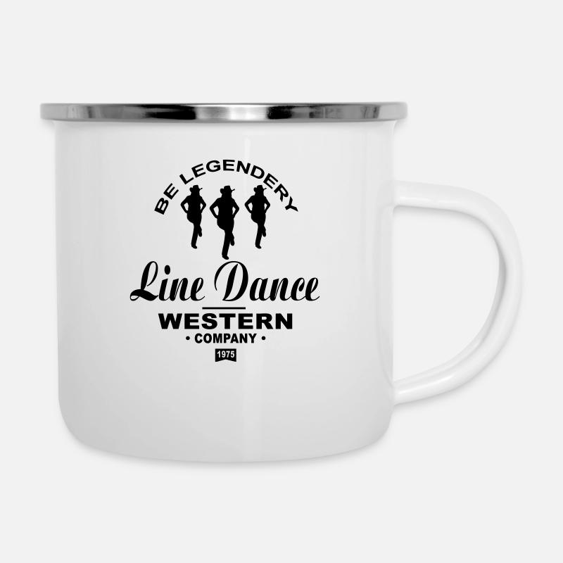 Line Dance - Country Music - Camper Mug - white