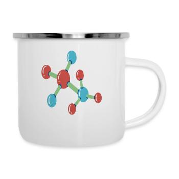 MOLÉCULE DE COULEUR - Tasse émaillée - blanc - Droite