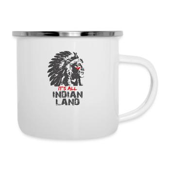 Indianer - Emaille-Tasse - Weiß - Rechts