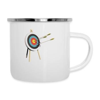 archery arrow bow crossbow target sports24 - Camper Mug - white - Right
