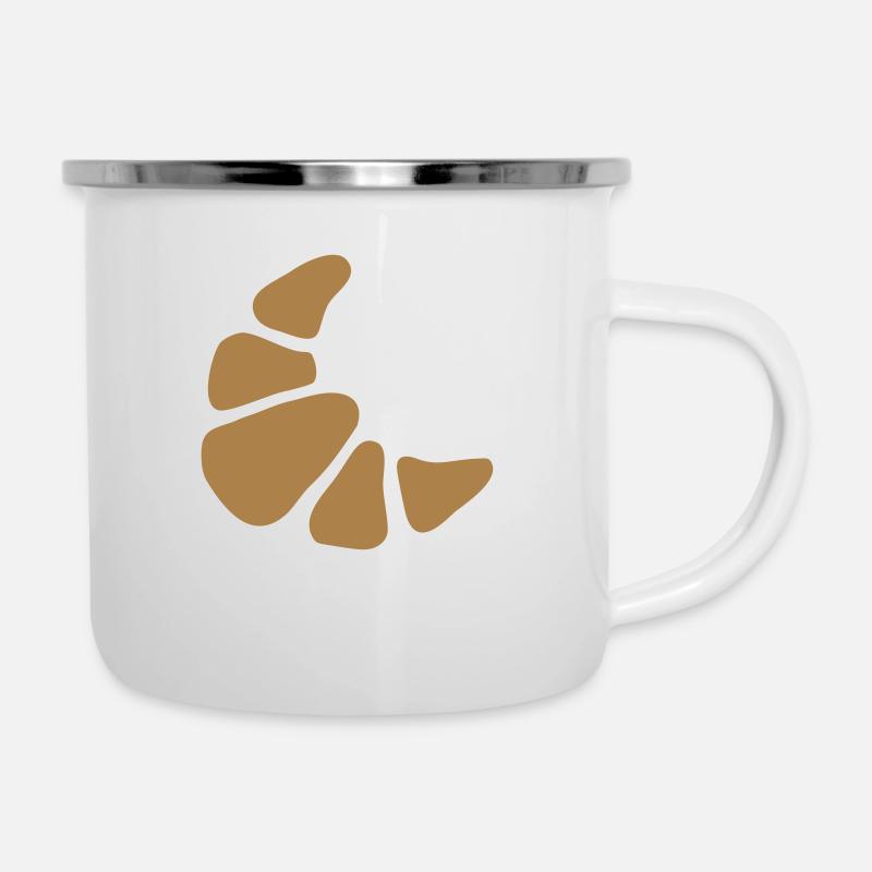Croissant Croissant Bread Roll Breakfast - Camper Mug - white