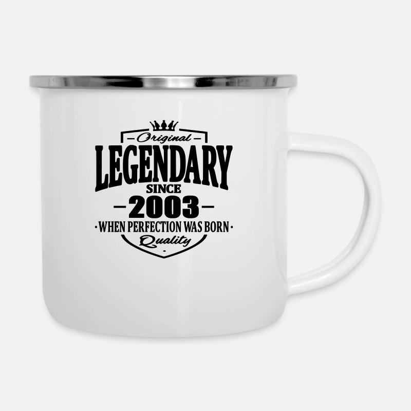Legendary since 2003 - Camper Mug - white