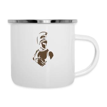 Spartiates - Tasse émaillée - blanc - Droite