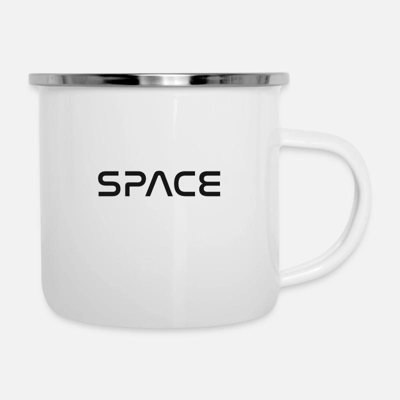 espace - Tasse émaillée - blanc