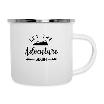Let The Adventure Time Begin - Camper Mug - white - Right
