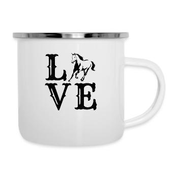 Love horse - Camper Mug - white - Right