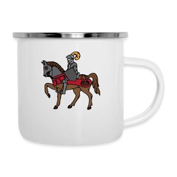Knight with horse 3 622 - Camper Mug - white - Right
