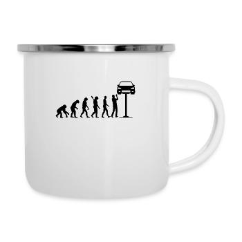 Cadeau de tournevis de voiture Mechanic Evolution - Tasse émaillée - blanc - Droite