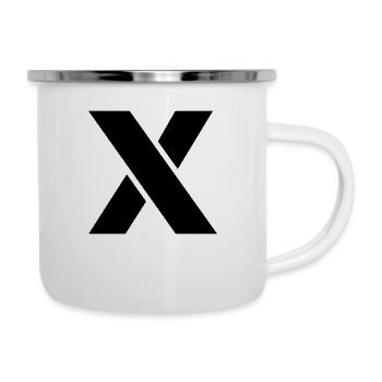 (x) - Emaille-Tasse - Weiß - Rechts