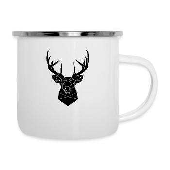 Hirsch Hirschkopf Tiere - Camper Mug - white - Right