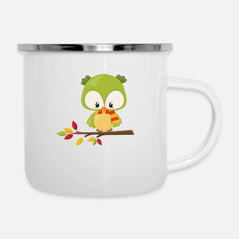 owl - Camper Mug - white