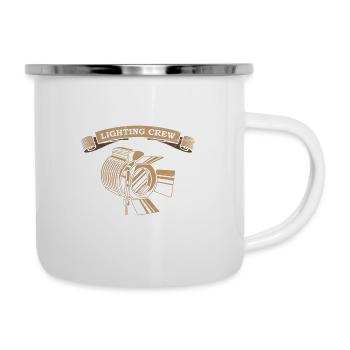 LIGHTING CREW Retro light lighting technician gift - Camper Mug - white - Right