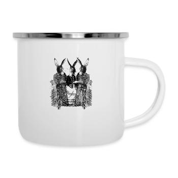 MFM Frau mann Hotwife Wifesharer Geschenk Weihnach - Emaille-Tasse - Weiß - Rechts