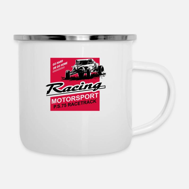 Autocross - Buggy - 4x4 - Offroad - Tasse émaillée - blanc