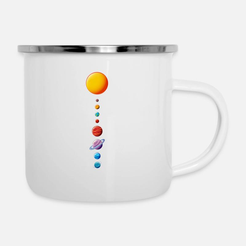Our solar system - Camper Mug - white