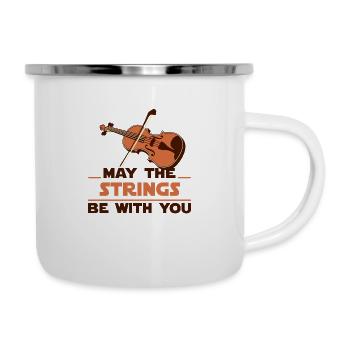 Violin fiddle player - Camper Mug - white - Right