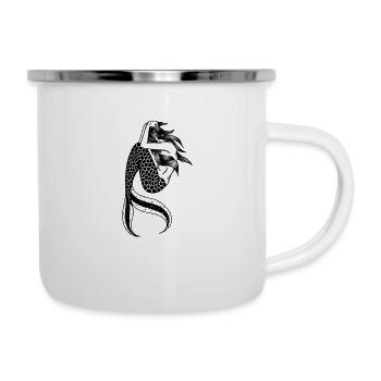 Distressed Mermaid - Camper Mug - white - Right