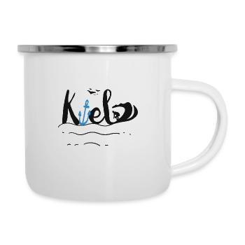 kieler Surfer - Emaille-Tasse - Weiß - Rechts