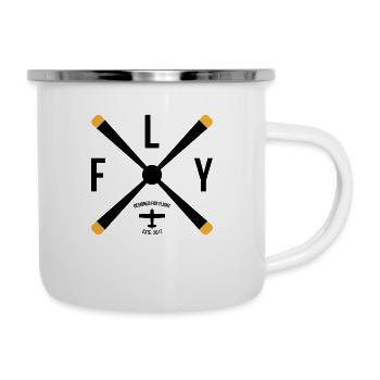Designed for flight Gift Airplane Copilot - Camper Mug - white - Right