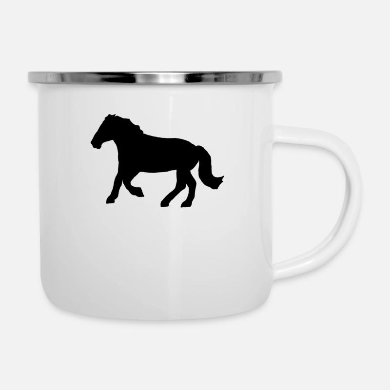 Fritz der Blitz - Emaille-Tasse - Weiß