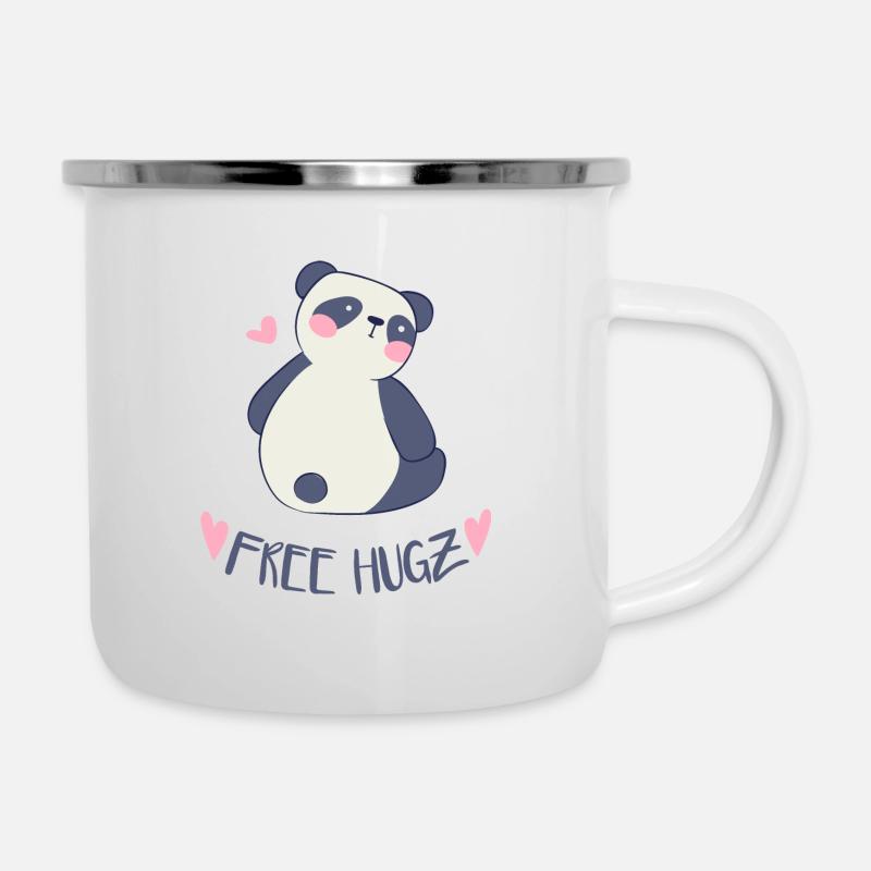 Mädchen Geschenk Babyparty Kindergeburtstag - Emaille-Tasse - Weiß