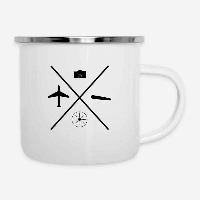 Aviation symbol - Camper Mug - white
