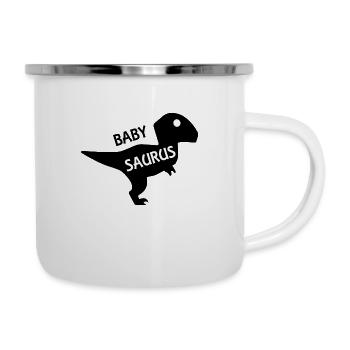 Baby Saurus Funny saying - Camper Mug - white - Right