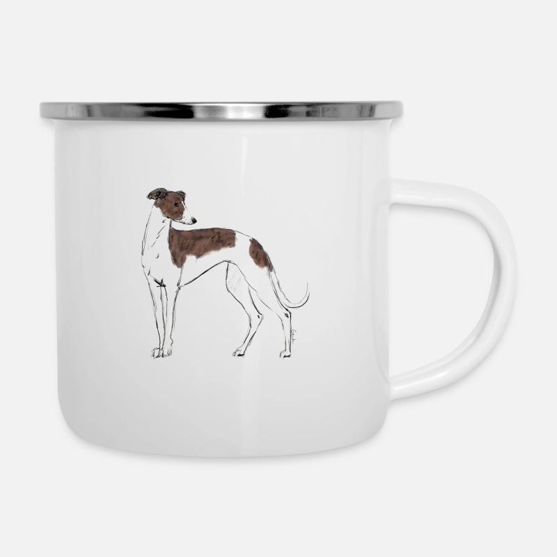 Greyhound - Camper Mug - white