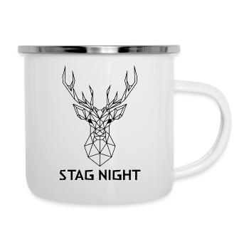Stag Night Geometric Design - Camper Mug - white - Right