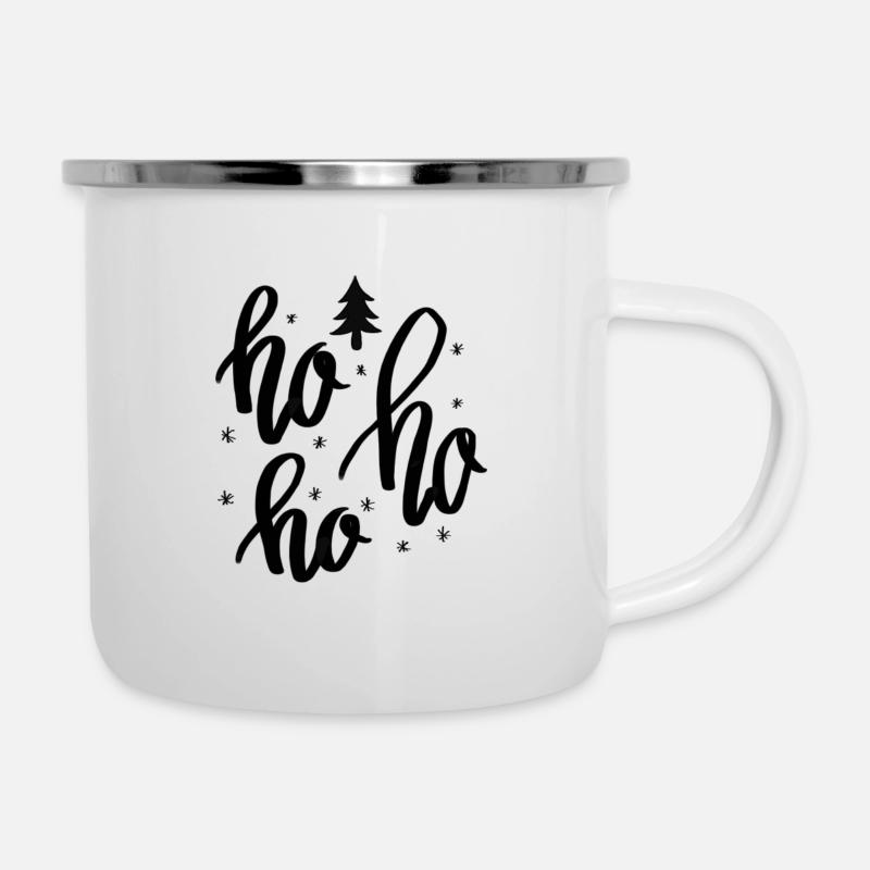 HO HO HO - Tasse émaillée - blanc