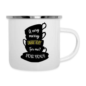 pas d'anniversaire - Tasse émaillée - blanc - Droite