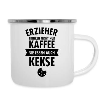 Erzieher Trinken Nicht Nur Kaffee - Camper Mug - white - Right