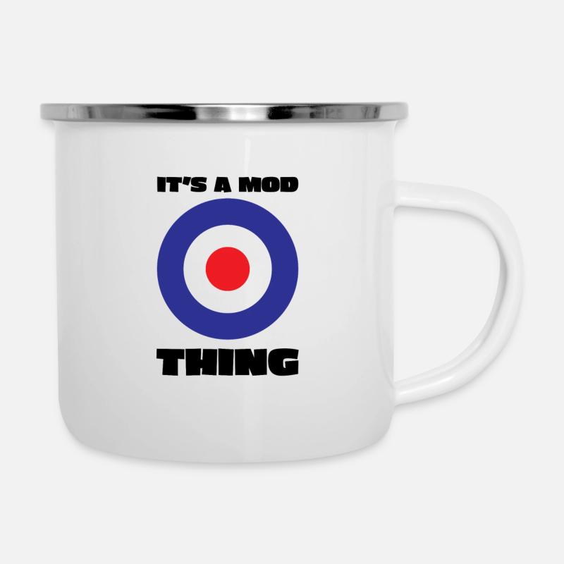 Es ist eine Mod-Sache - Emaille-Tasse - Weiß
