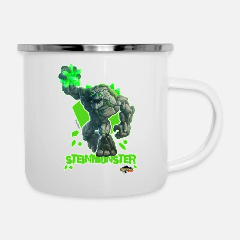 Schleich Eldrador Creatures Steinmonster Tassen - Emaille-Tasse - Weiß